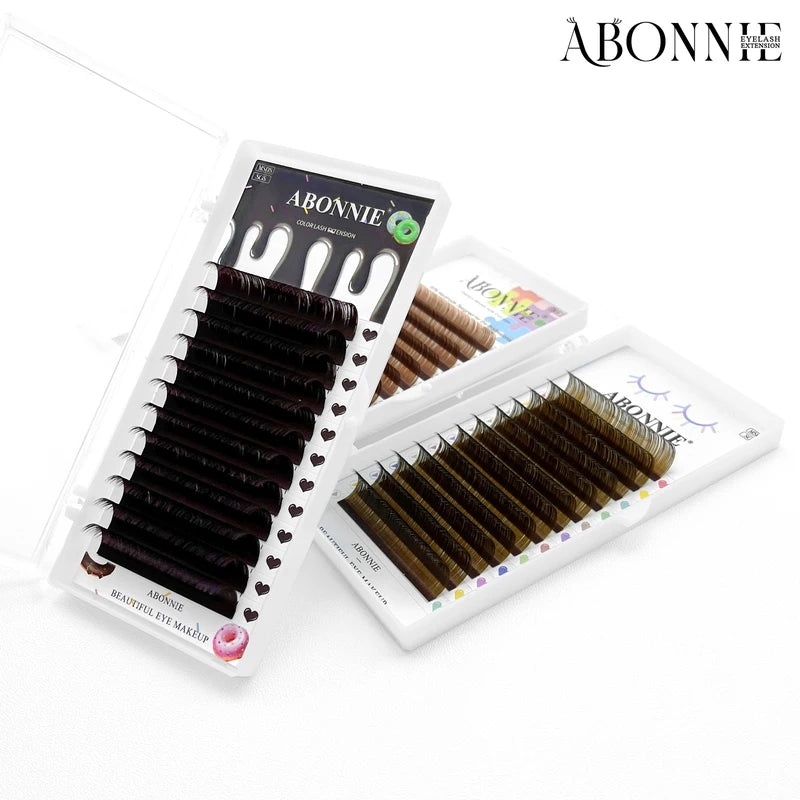 False Eyelashes 0.03 CC Curl Brown Volume Lashes for Natural Look
