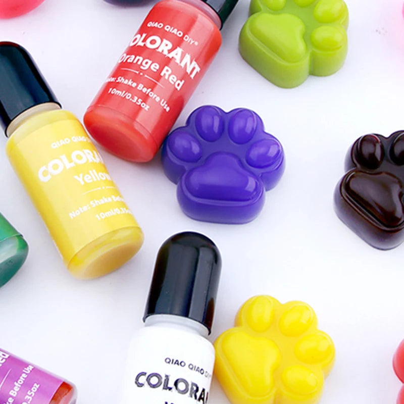 20-Color Candle Dye Set Liquid Wax Pigment for Candle Making DIY Supplies