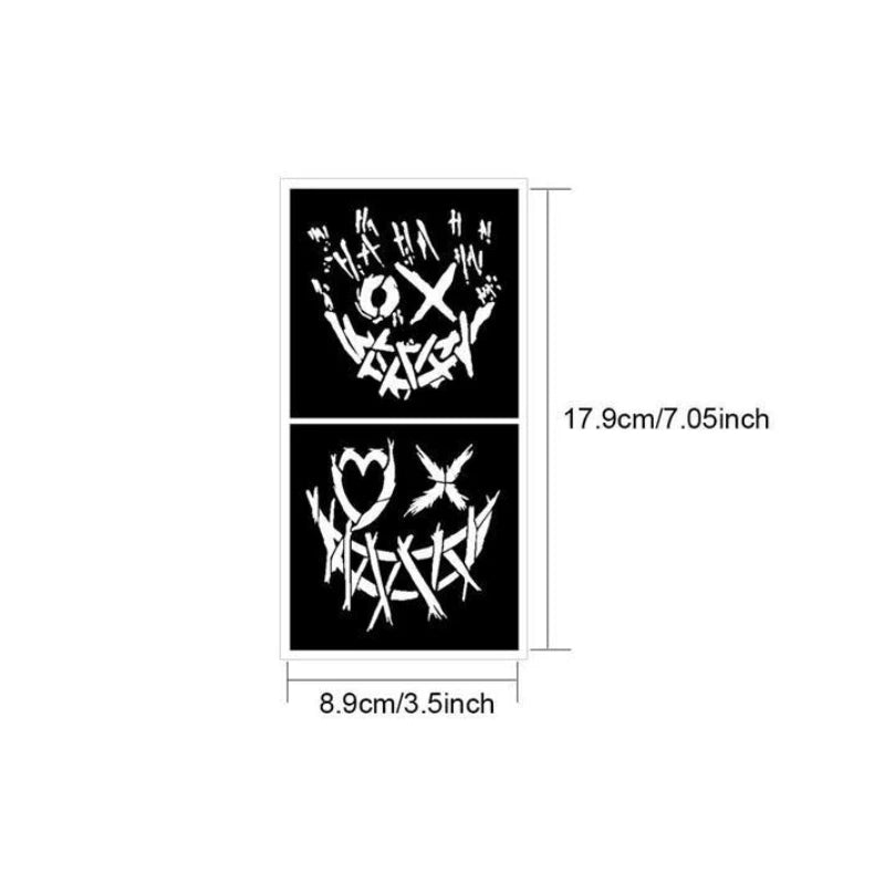 Clown Body Painting Template for DIY Face Body Art Party & Festival Costumes