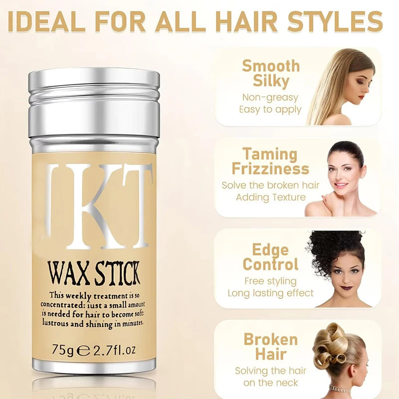 Hair Wax Stick for Wigs & Styling - Edge Control, Non-Greasy Pomade
