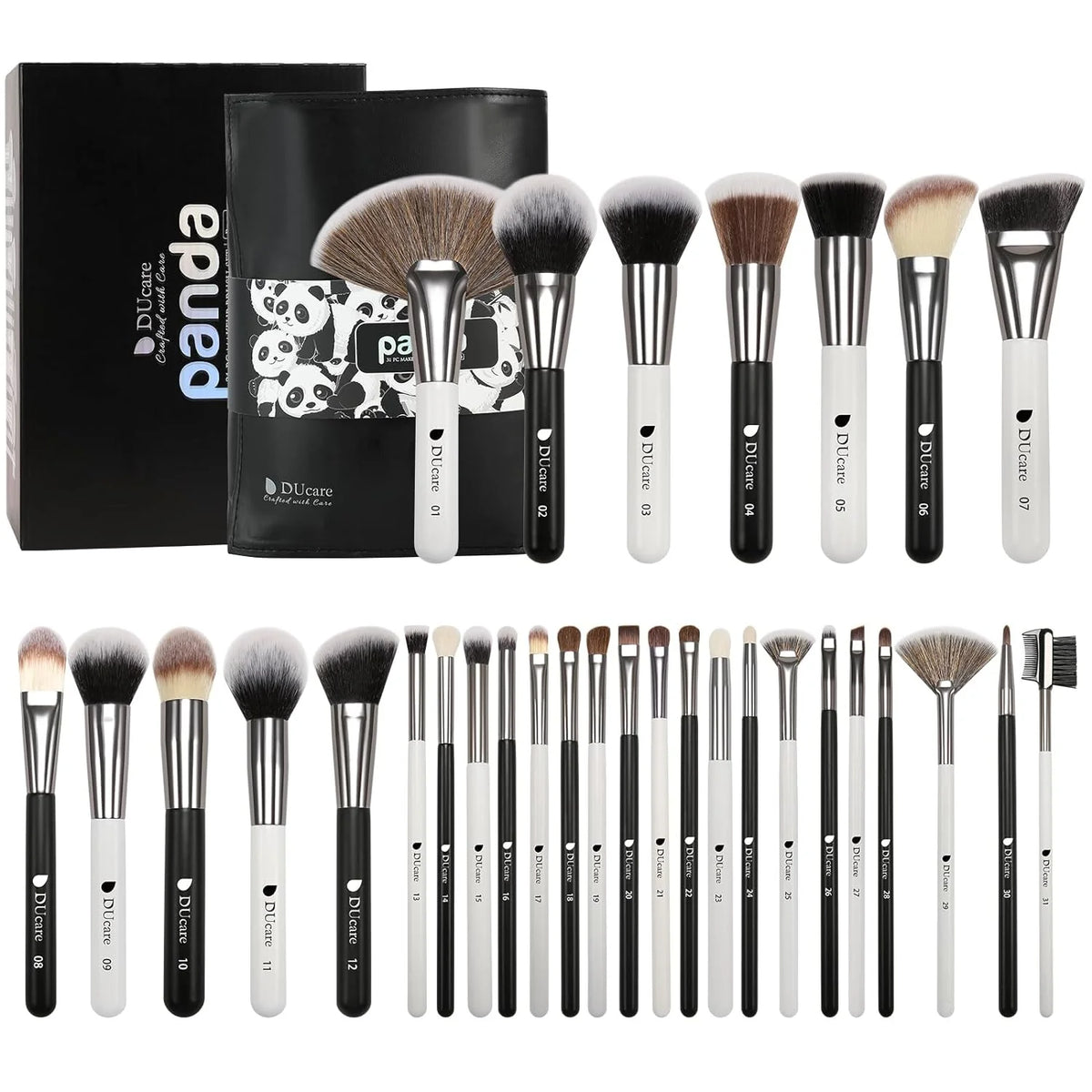 Professional Makeup Brush Set 10-32 Pcs Synthetic & Animal Hair Makeup Tools