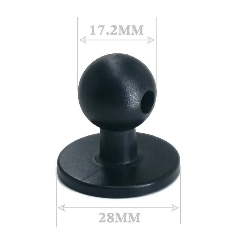 Mini Phone Mount Base for Car Navigation GPS & Smartphone Holders - 17mm Ball