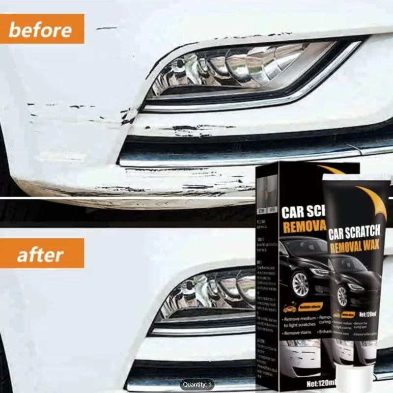Car Scratch Repair Paste Kit with Cloth & Sponge for Paint Polishing