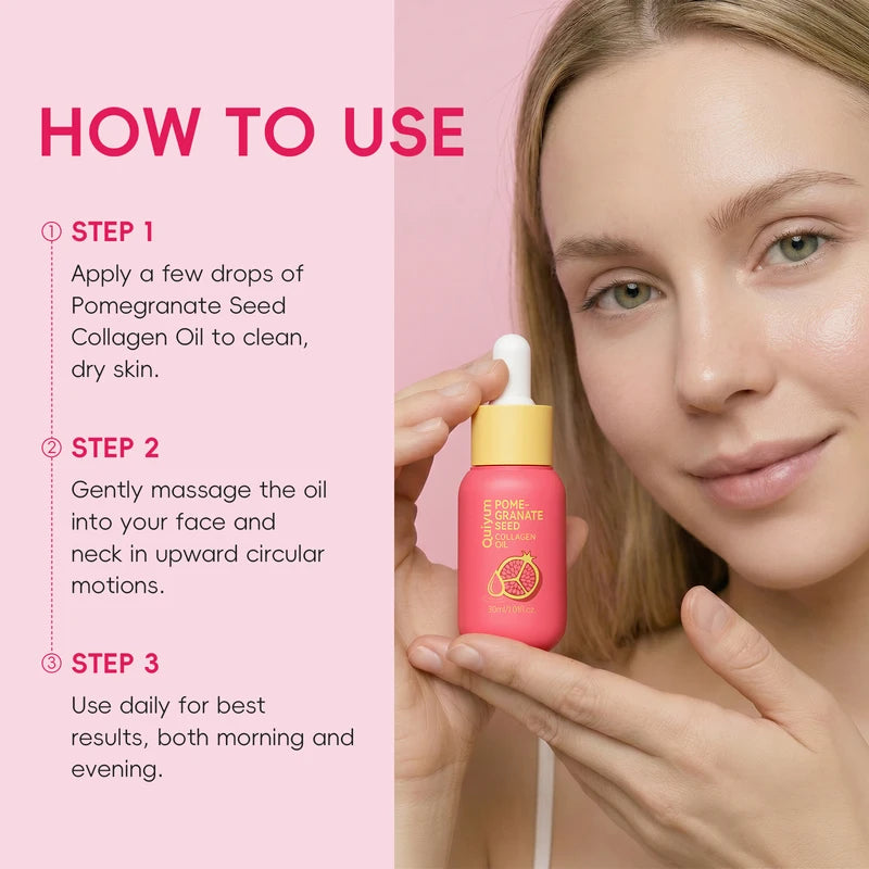 Pomegranate Seed Collagen Oil - Multi-Purpose Facial & Body Nourishing Oil 30ml