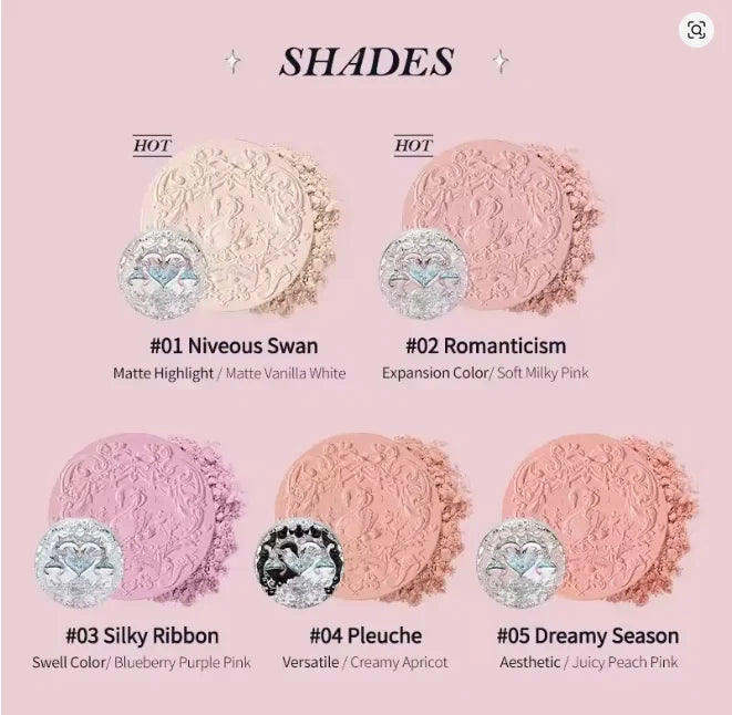 Flower Swan Ballet Eyeshadow Lip Glaze Lipstick Midsummer Blush Set