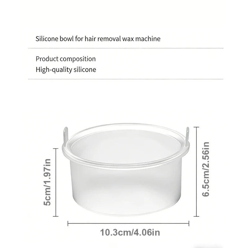 Silicone Wax Melting Bowl for Hair Removal - Heat Resistant, Non-Stick, 500ml