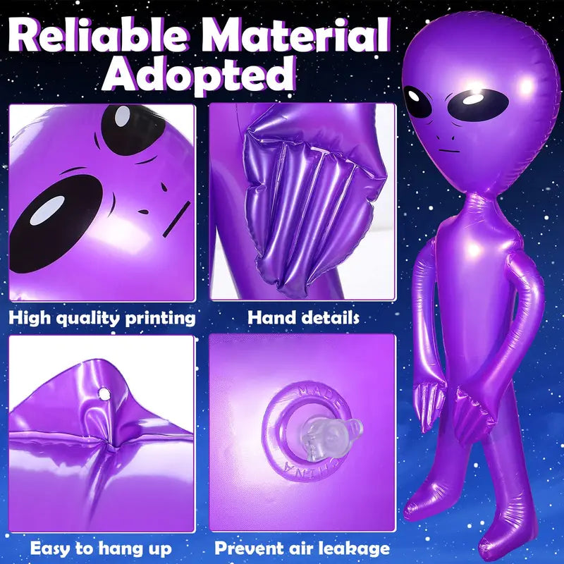 Inflatable Alien Toys Set for Halloween Christmas Party Decorations and Gifts - 2 Pieces