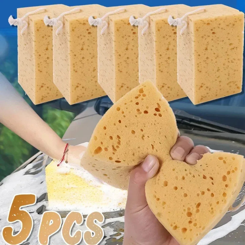 Large Honeycomb Car Washing Sponge - Durable Multi-Purpose Detailing Brush