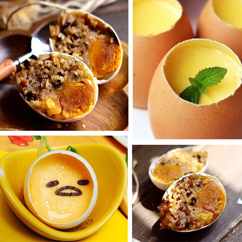 Stainless Steel Egg Topper Cutter Egg Scissors for Boiled & Raw Eggs Kitchen Tool