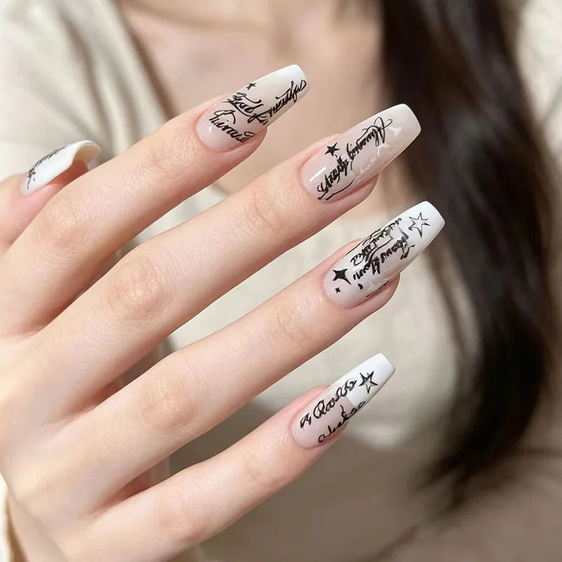 Nail Art Stamping Plate 3D Dotting & Line Design Stainless Steel French Nail Template