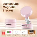 Mobile Phone Vacuum Suction Cup Holder & Foldable Desk Stand for iPhone & Android
