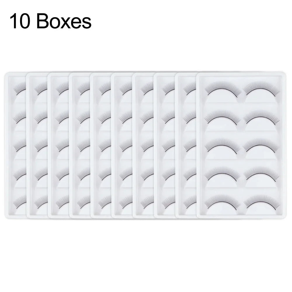 False Eyelash Practice Kit 5/10/15/20 Boxes for Beginners Mink & Strip Lashes