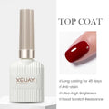 2PCS Nail Gel Polish Base & Top Coat Reinforcement Long Lasting UV LED Clear Gel