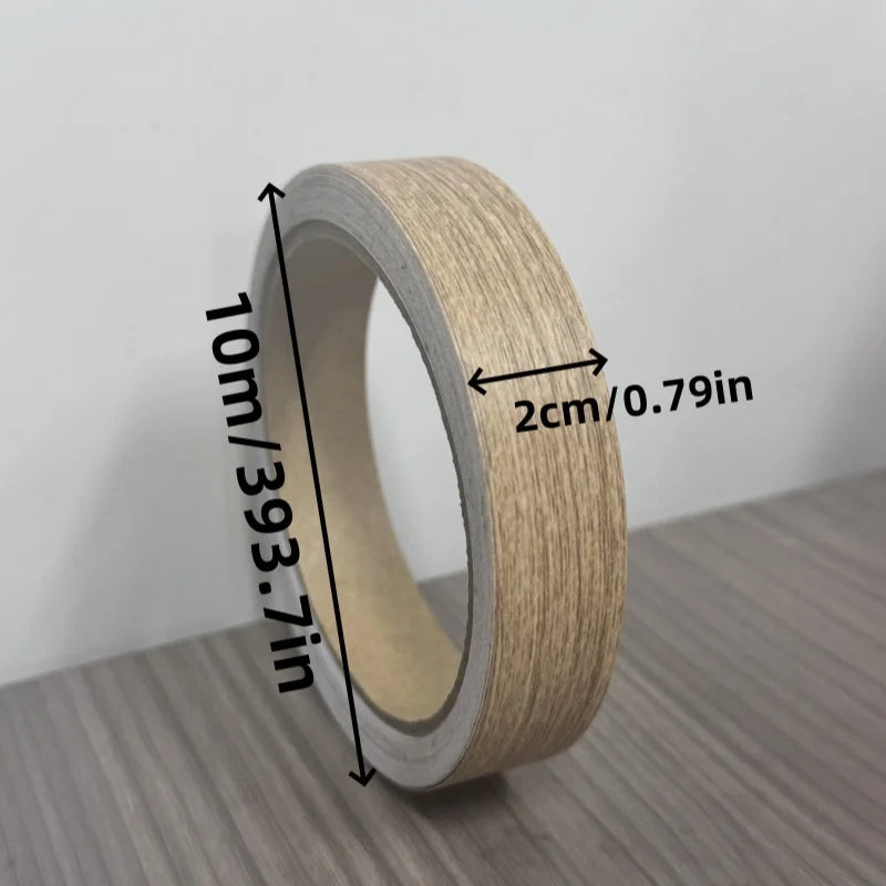 Wood Grain Wall Stickers 10m Self-Adhesive Covering for Wall Repair & Decoration