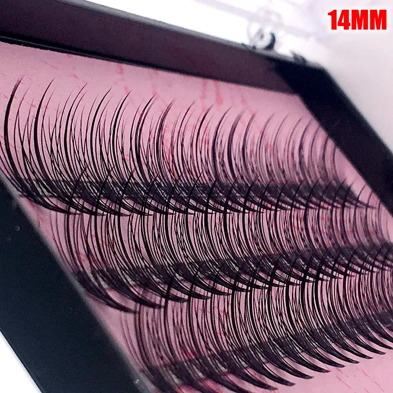 False Eyelashes 4 Pack - Natural Lightweight Individual Lashes for Makeup Extension