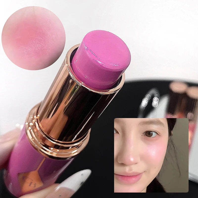 Multi-Use Lip & Cheek Tint Stick - Hydrating Glow, Natural Low Saturation Shades