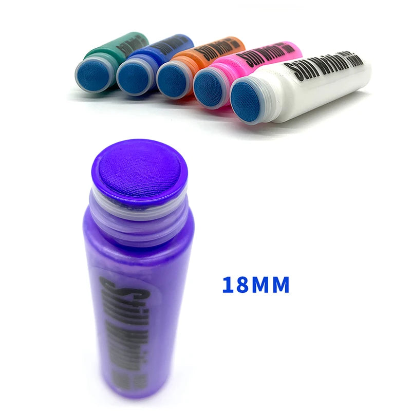 Oil-Based Paint Pen with Refillable Ink - Round Head Signature Marker 18mm