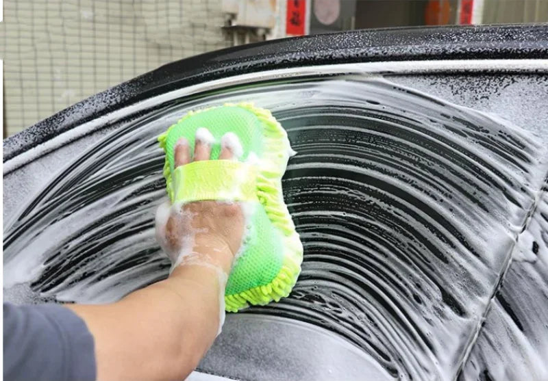 Microfiber Car Wash Sponge Set for Auto Detailing and Cleaning