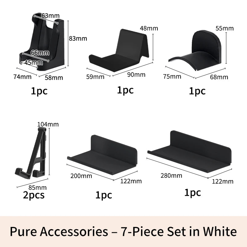 Wall-Mounted Pegboard Organizer Rack for Wall Storage & Display