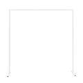 White Metal Wedding Arch Stand 2x2m Adjustable Garden Backdrop Frame