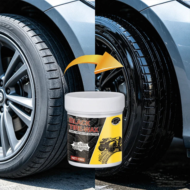 Car Tire Shine Wax - Long-Lasting Protection & Plastic Brightener for Vehicle Maintenance