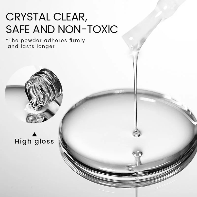Chrome Nail Sealer Top Coat No Wipe UV Gel Finish for Mirror Nails - 15ml