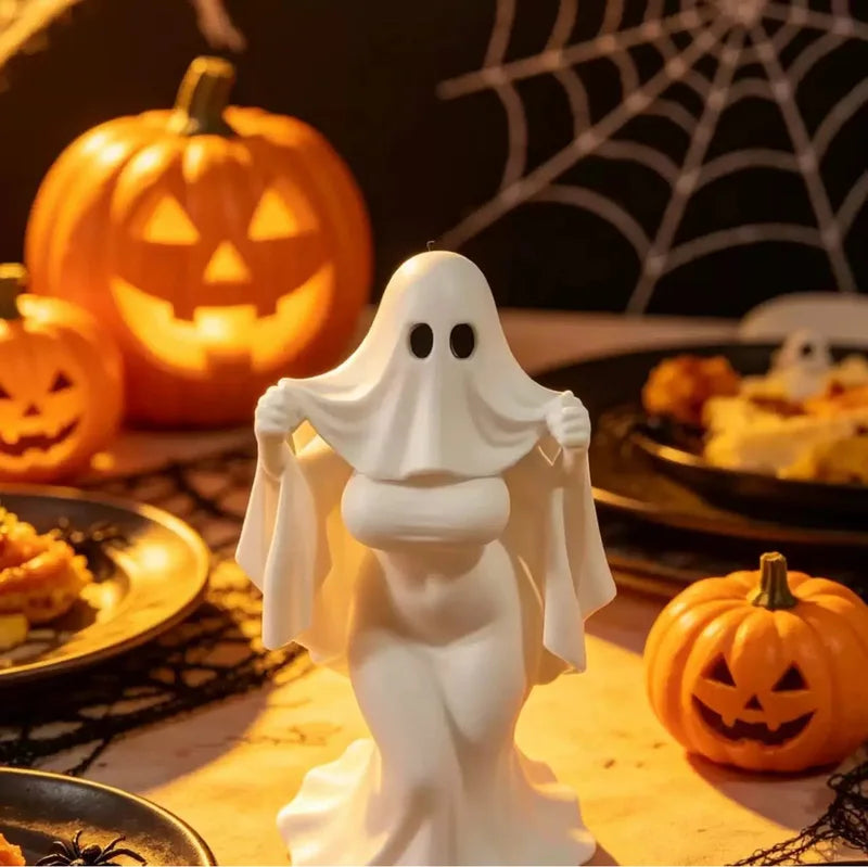 Halloween Ghost Lady Ornament - Dark Atmosphere Desktop Decor Gift