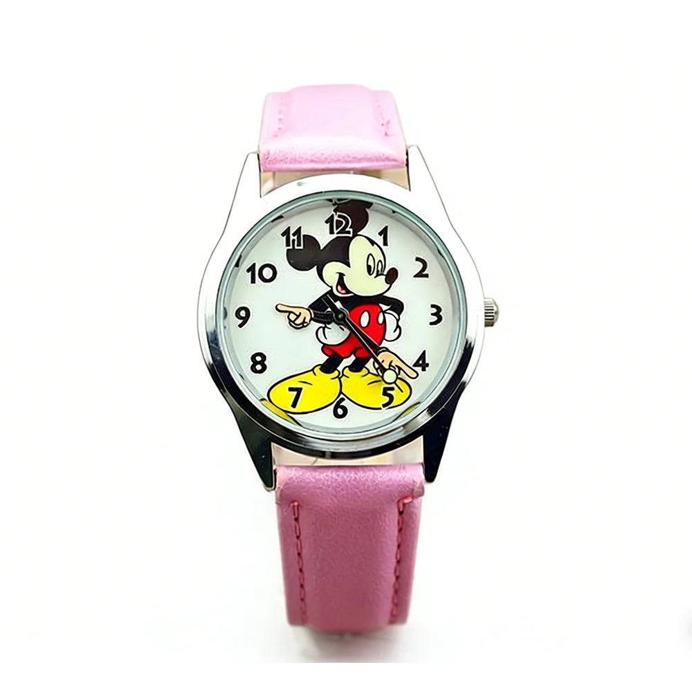 Children's Learning Quartz Watch with PU Leather Strap - Multiple Colors
