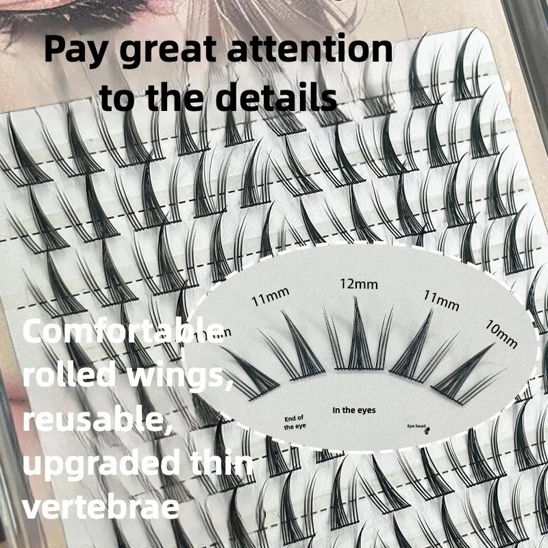 Sunflower DIY False Lashes Cluster Comic Lashes Set Natural Volume Eyelashes