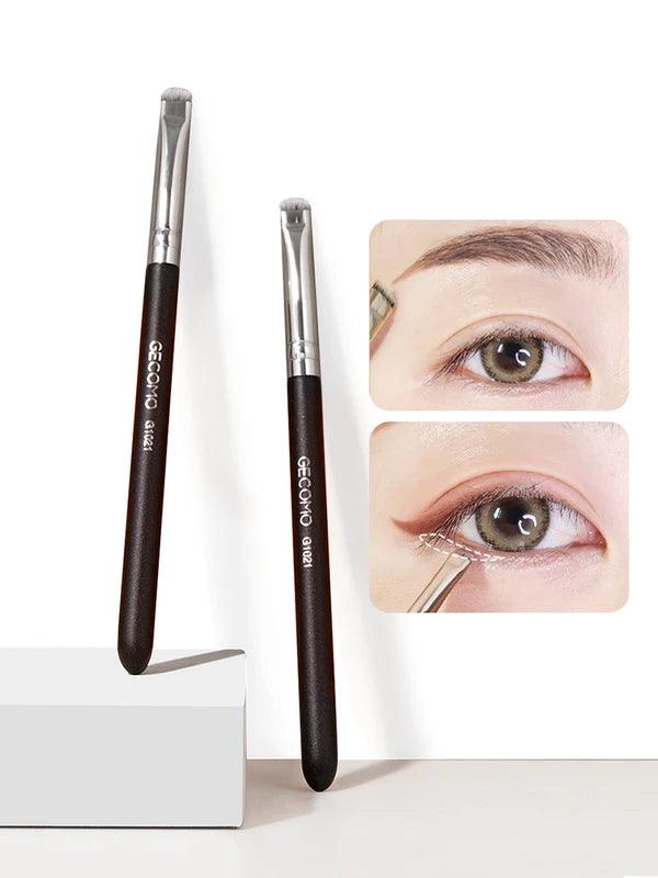 Eyeliner & Eyebrow Makeup Brush Set Flat Head Circular Arc Cosmetic Tools
