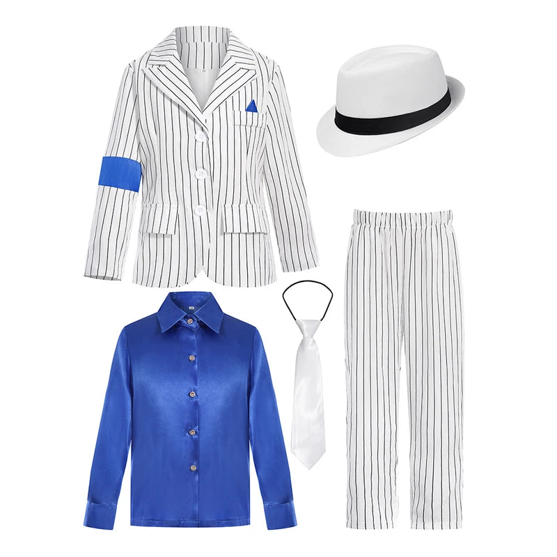 Kids Halloween Kid Costume Dance Singer Moonwalk Stage Outfit Suit