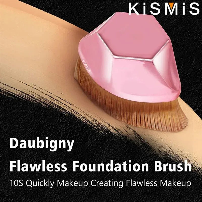 Flat Top High Density Kabuki Makeup Brush for Flawless Powder Liquid Cream Application