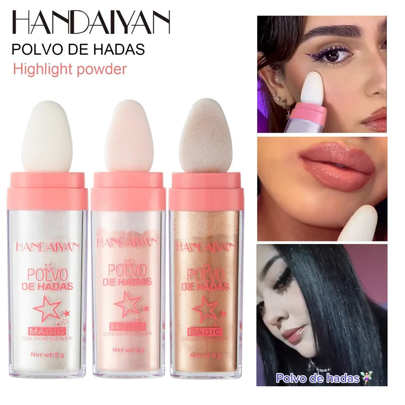 Multi-Color Fairy Powder Highlighter Contour Stick Brightening Makeup Illuminator Glitter