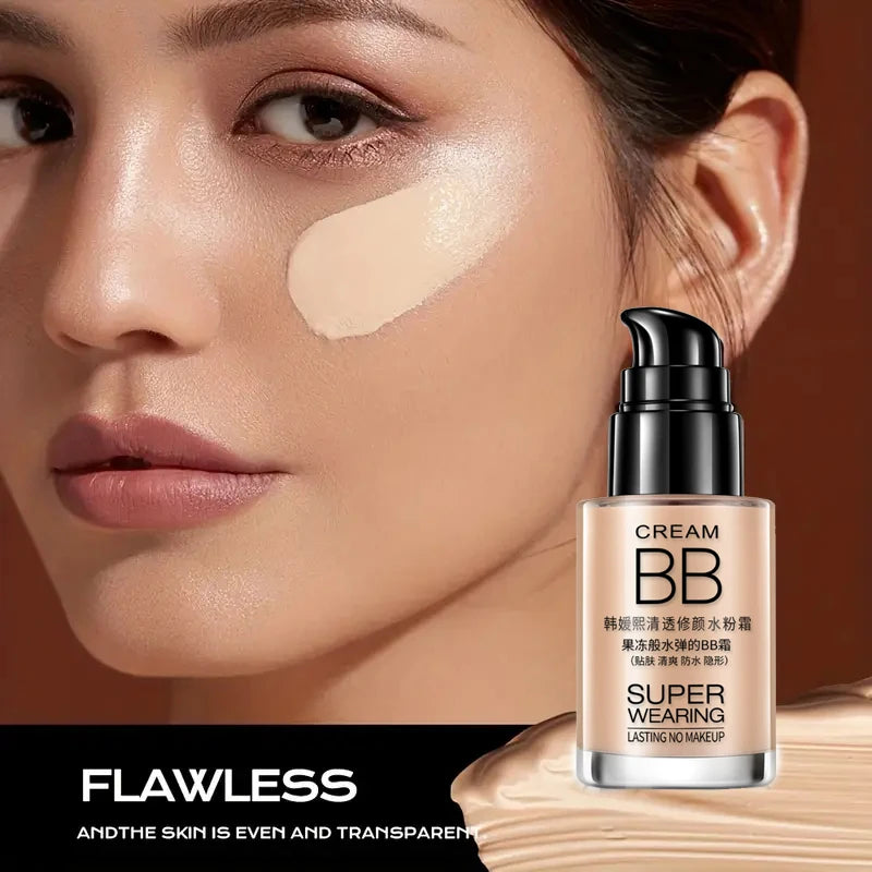Moisturizing Waterproof Foundation Cream for Natural Look - Lasting Concealer