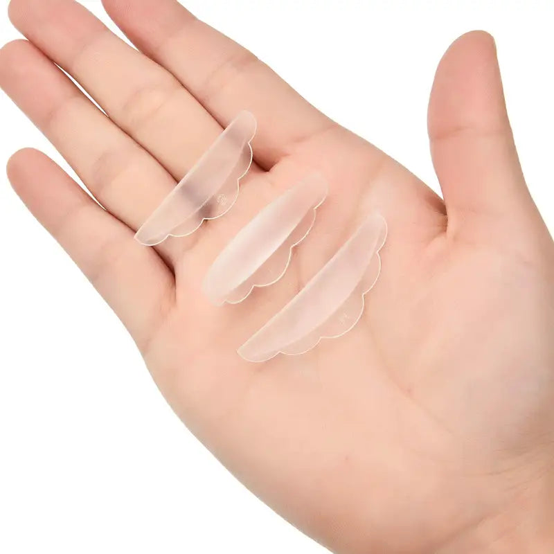Silicone Eyelash Perm Pads & Brush Set - Curling & Lifting Tools for Professional & Home Use