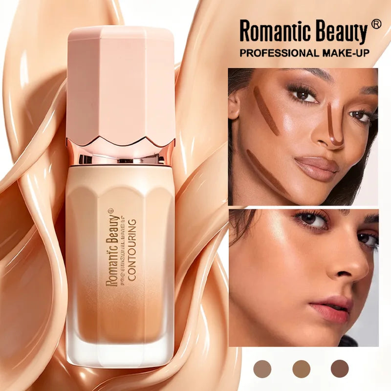 Liquid Matte Contour Stick for Face Highlighter & Blush - Long Lasting, Natural Finish