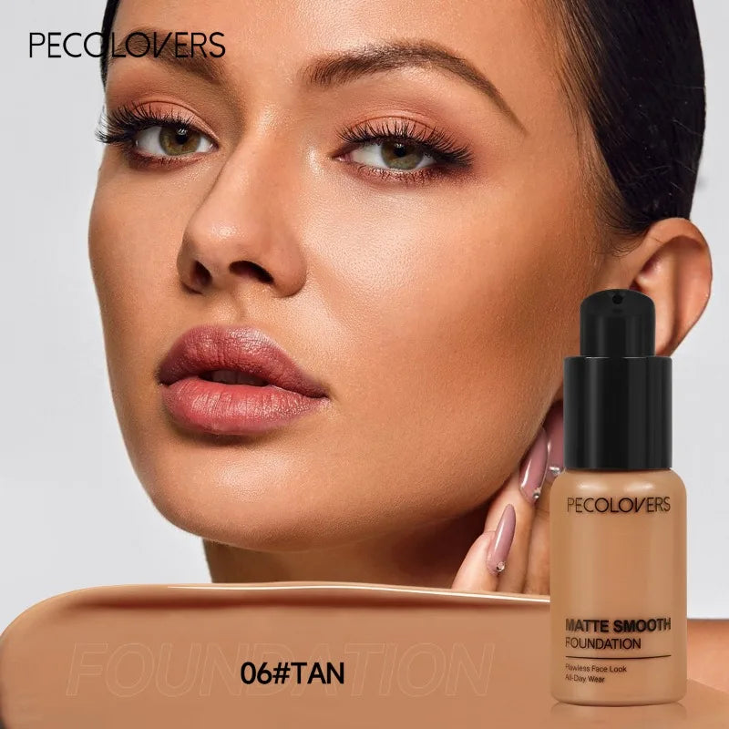 Long-Lasting Waterproof Liquid Foundation for Face - Natural Makeup Finish