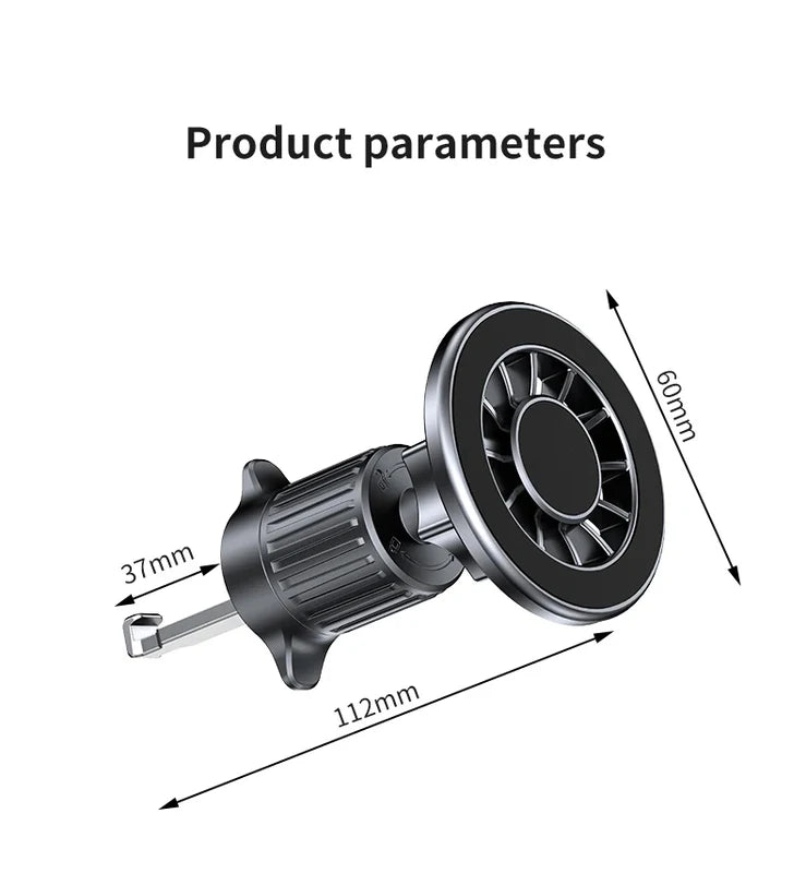 Magnetic Car Phone Holder for MagSafe and GPS, Air Vent Mount, Universal Fit