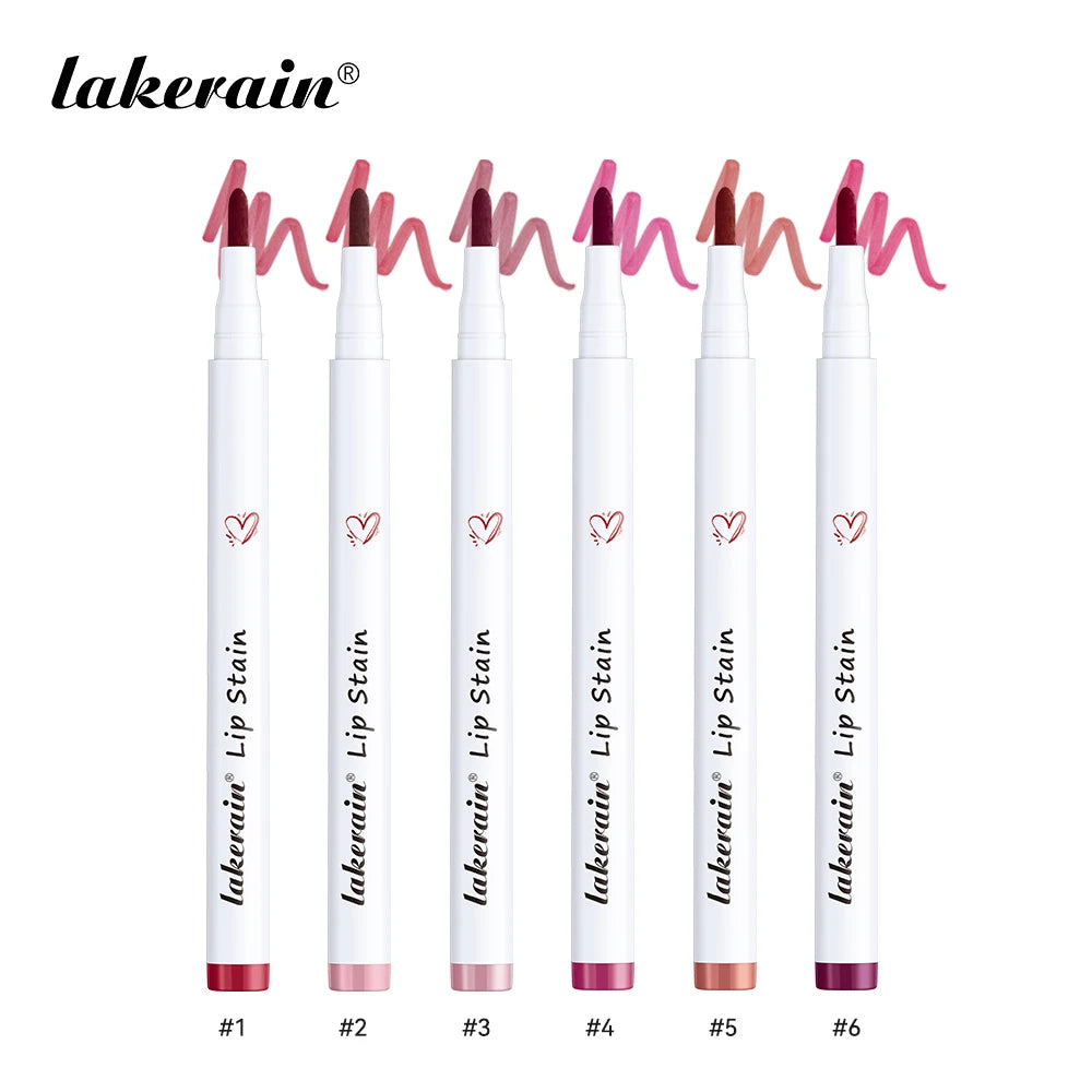 Long-Lasting Lip Contour Lip Stain & Lip Liner Pencil - Waterproof & Smudge-Proof, Dual-Sided Design, Multiple Colors