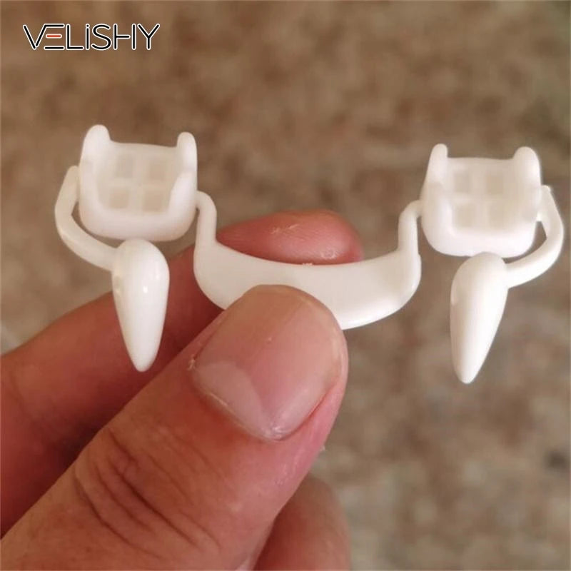 Halloween Vampire Teeth Dentures Fangs - White Plastic Cosplay Prop