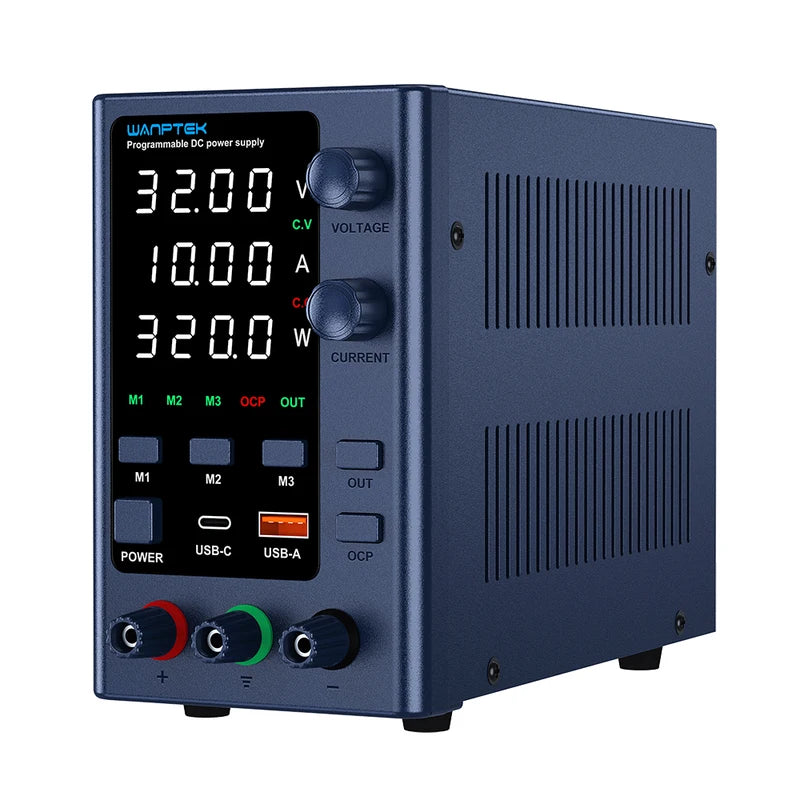 Adjustable DC Power Supply 30V 10A Lab Bench Voltage Regulator with LED Display