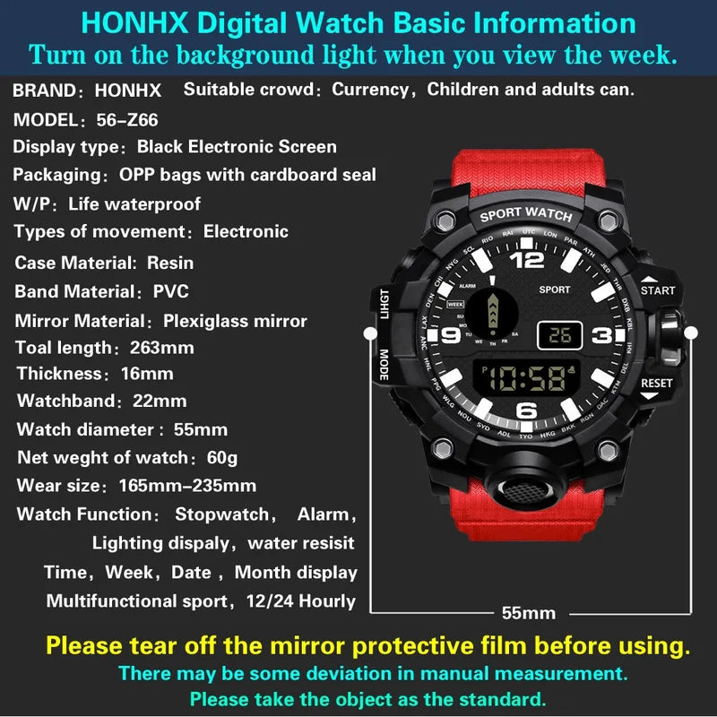 Multifunctional Outdoor Sports Watch for Men and Women - Casual Running & Fitness Tracker