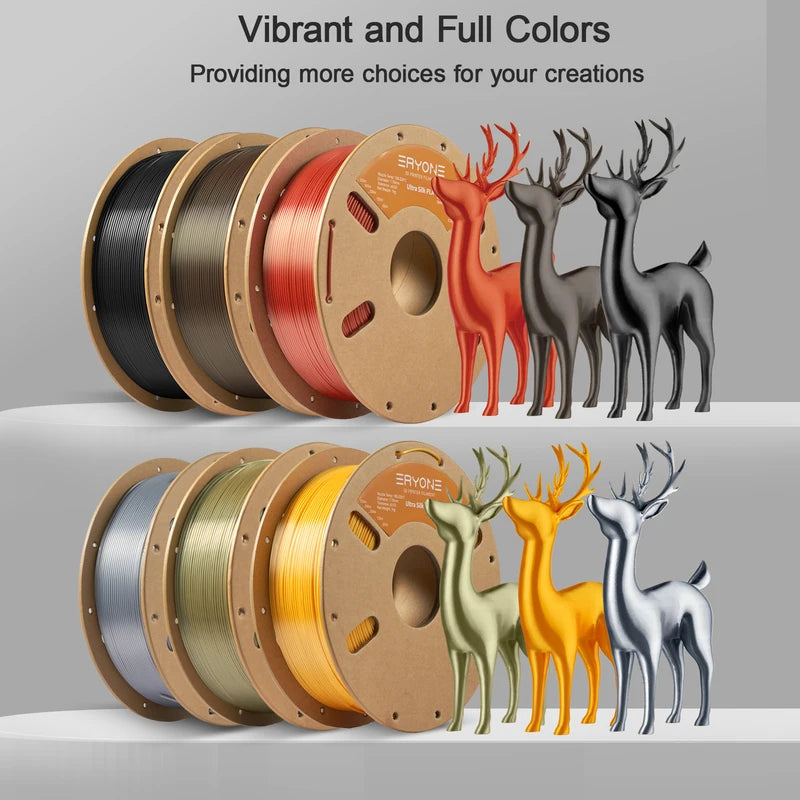 Ultra SILK PLA Filament 3D Printing 1.75mm 1Kg High-Quality for 3D Printer