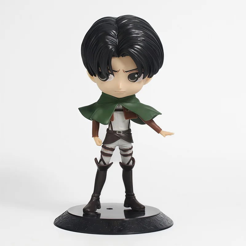 Anime Attack on Titan Action Figures - Eren Levi Mikasa 14cm PVC Toy Set