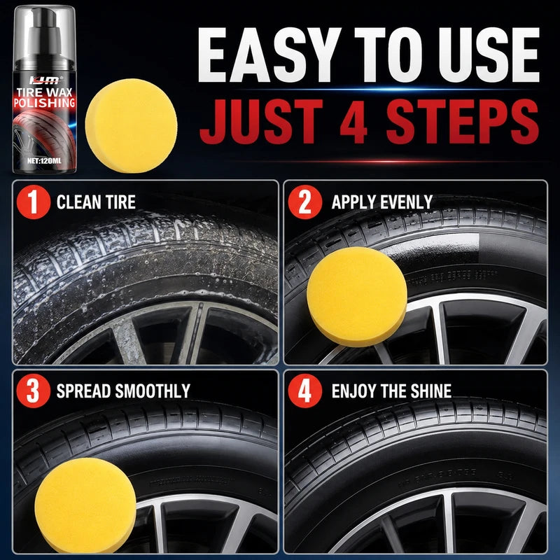 Car Bike Motorcycle Tire Wax - Durable Long-Lasting Protection & Repair