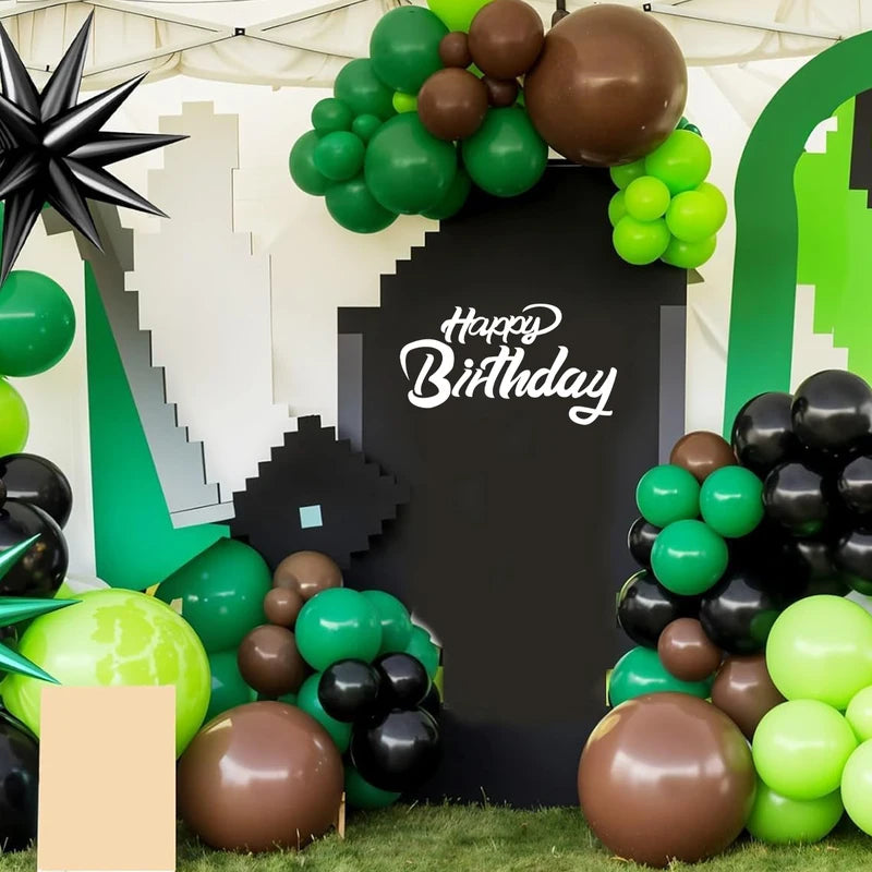 30 Pack Camouflage Latex Balloons for Jungle Adventure and Military Party Decorations