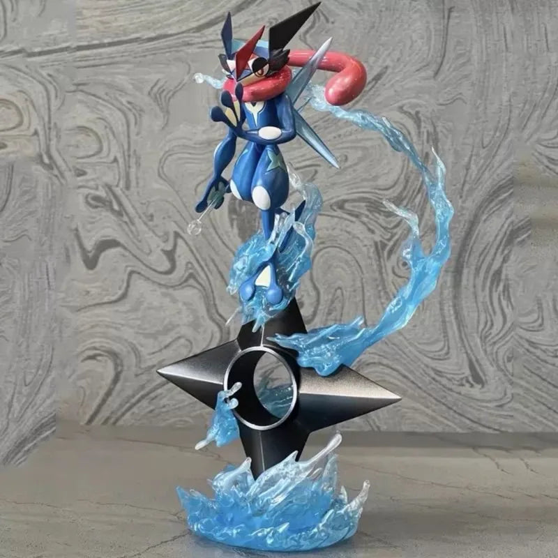 Anime Pokemon Greninja Action Figure PVC Statue - 19cm Collectible Toy