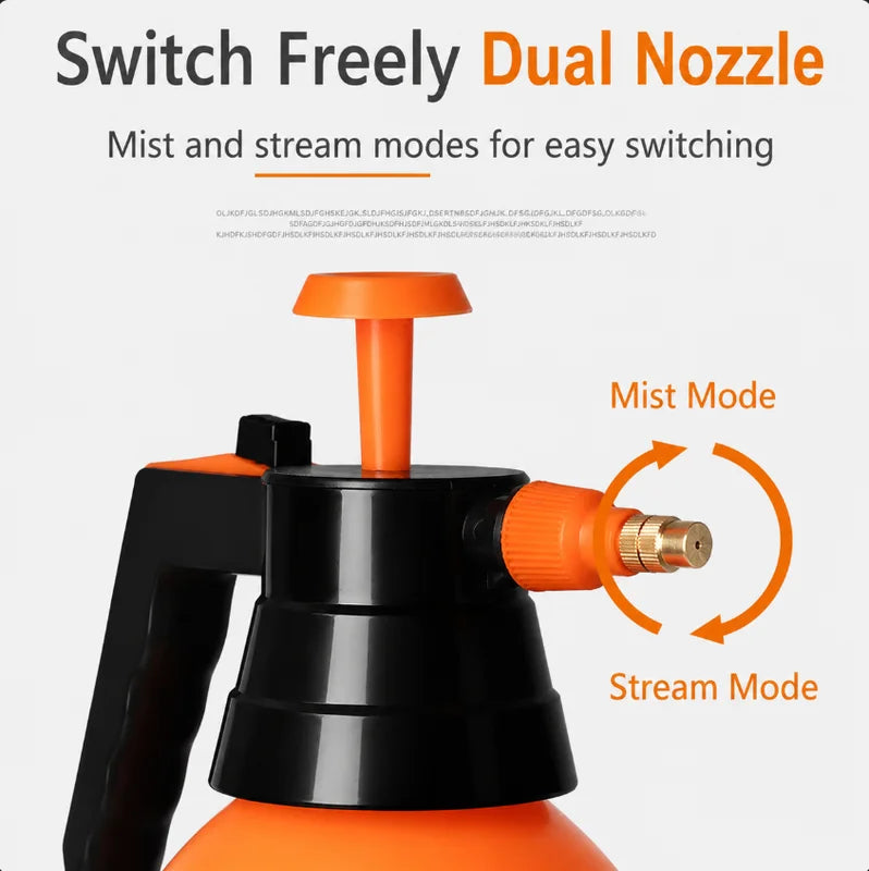 Multi-Purpose Handheld Garden Sprayer with Adjustable Nozzle 2.5L