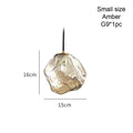 Ice Crystal Pendant Lamp - Nordic Minimalist Chandelier for Bedroom & Dining