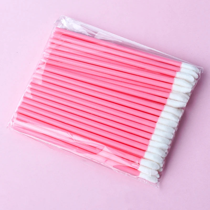 Crystal Lip & Eyelash Makeup Brush Set - Lipstick, Mascara & Lash Applicators